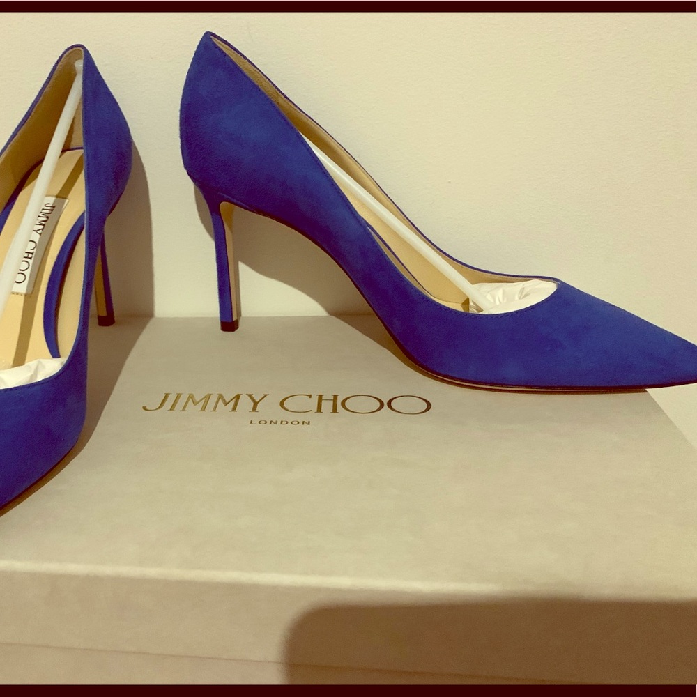 Jimmy Choo Electric Blue Pumps